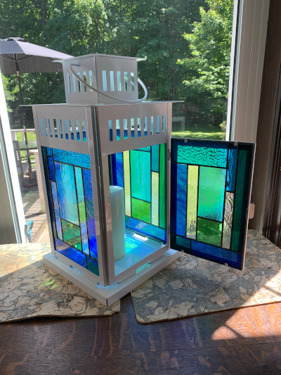 large lantern stained glass all sides 4