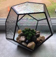 terrarium irredescent glass